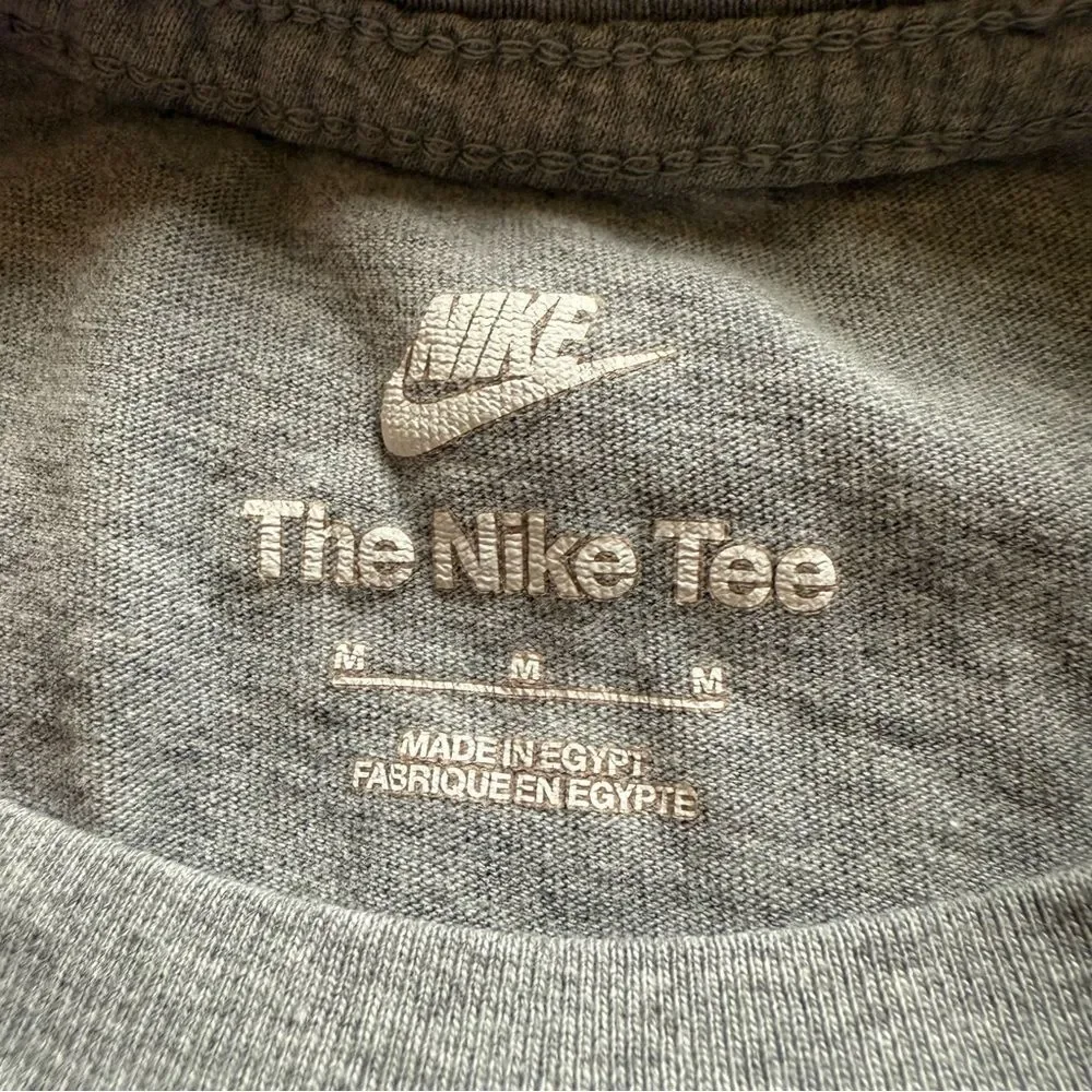 The Nike Tee with Fruit sneaker Tee Shirt size Medium - gray
